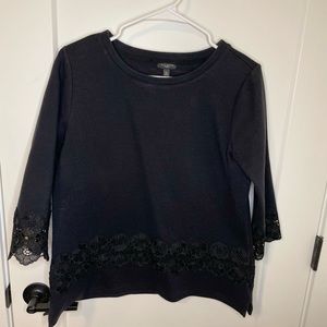 Black pullover top